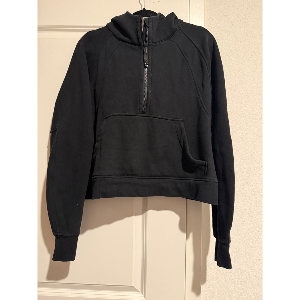 Lululemon Scuba Oversized Half Zip Hoodie Black XL/XXL Pullover Sweatshirt